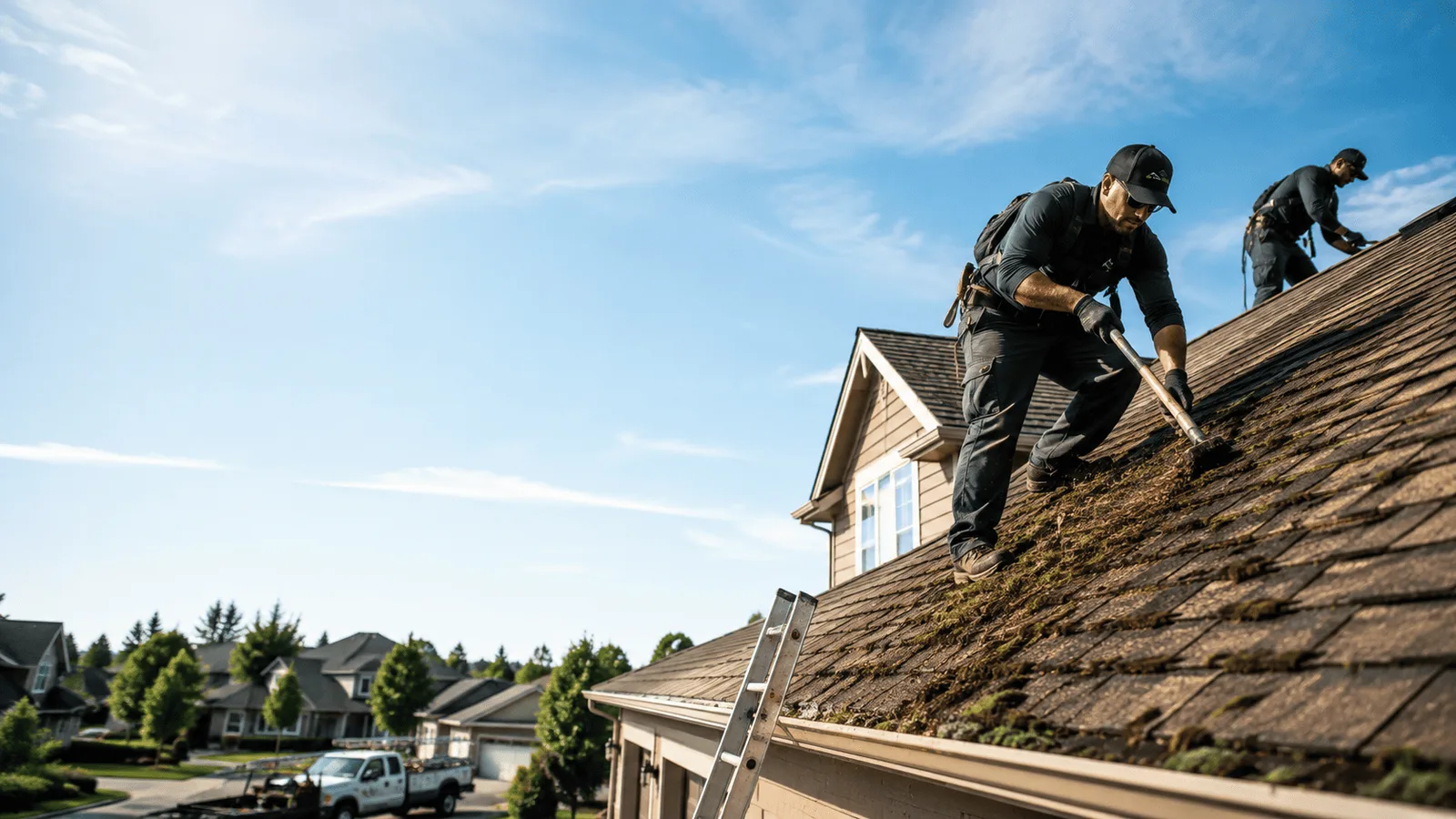 Roof Moss Removal in Roberts, WI near me
